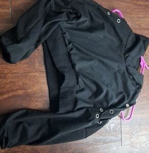 Cat ear crop top hoodie